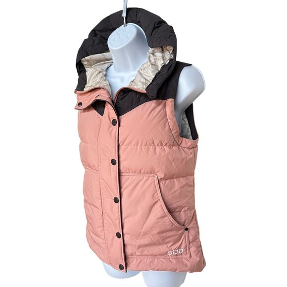 Stio Womens Pink Woodson 650 Fill Goose Down Feather Hooded Puffer Vest size S - Picture 6 of 16